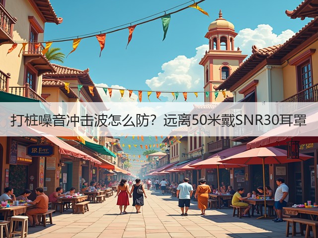 打桩噪音冲击波怎么防？远离50米戴SNR30耳罩(图2)