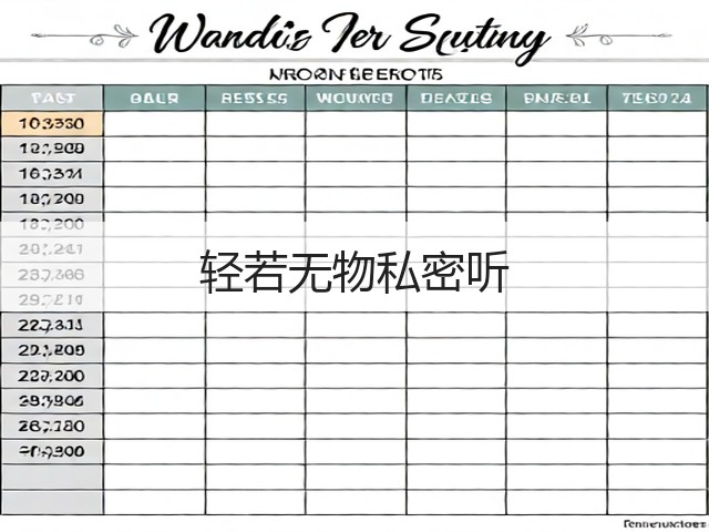 轻若无物私密听(图2) 轻若无物私密听(图2)