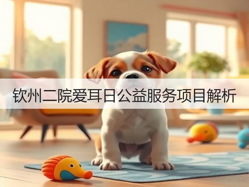钦州二院爱耳日公益服务项目解析