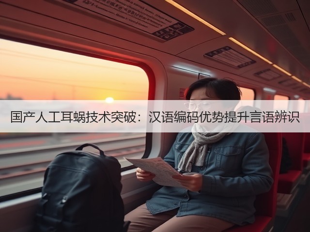 国产人工耳蜗技术突破：汉语编码优势提升言语辨识(图1)