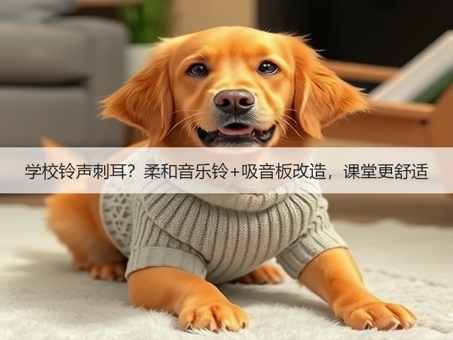 学校铃声刺耳？柔和音乐铃+吸音板改造，课堂更舒适(图2)