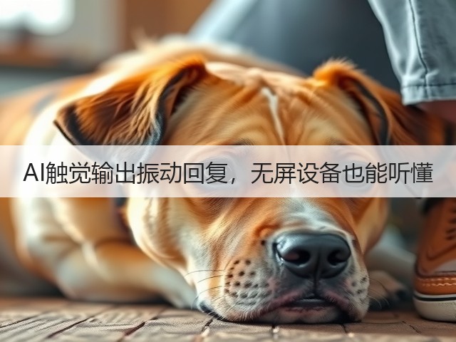 AI触觉输出振动回复,无屏设备也能听懂(图3) AI触觉输出振动回复,无屏设备也能听懂(图3)