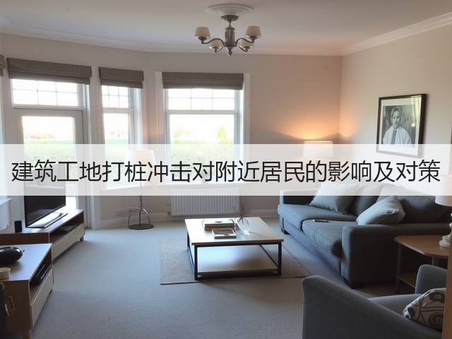 建筑工地打桩冲击对附近居民的影响及对策(图3)