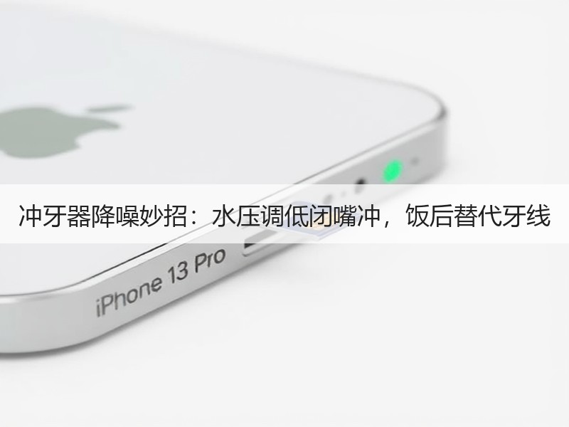 冲牙器降噪妙招：水压调低闭嘴冲，饭后替代牙线