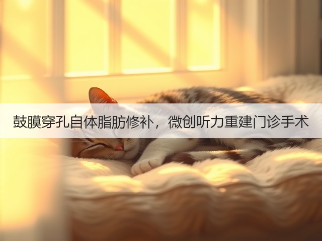 鼓膜穿孔自体脂肪修补,微创听力重建门诊手术(图1) 鼓膜穿孔自体脂肪修补,微创听力重建门诊手术(图1)