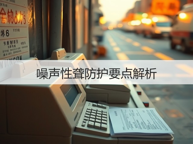 噪声性聋防护要点解析(图1) 噪声性聋防护要点解析(图1)