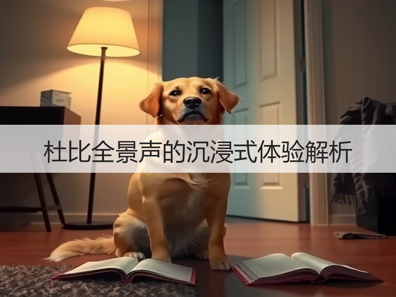 杜比全景声的沉浸式体验解析