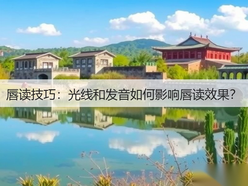 唇读技巧：光线和发音如何影响唇读效果？