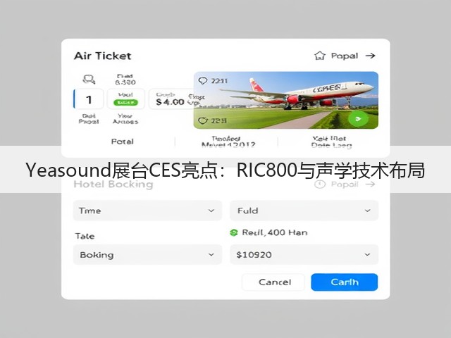 Yeasound展台CES亮点:RIC800与声学技术布局(图2) Yeasound展台CES亮点:RIC800与声学技术布局(图2)