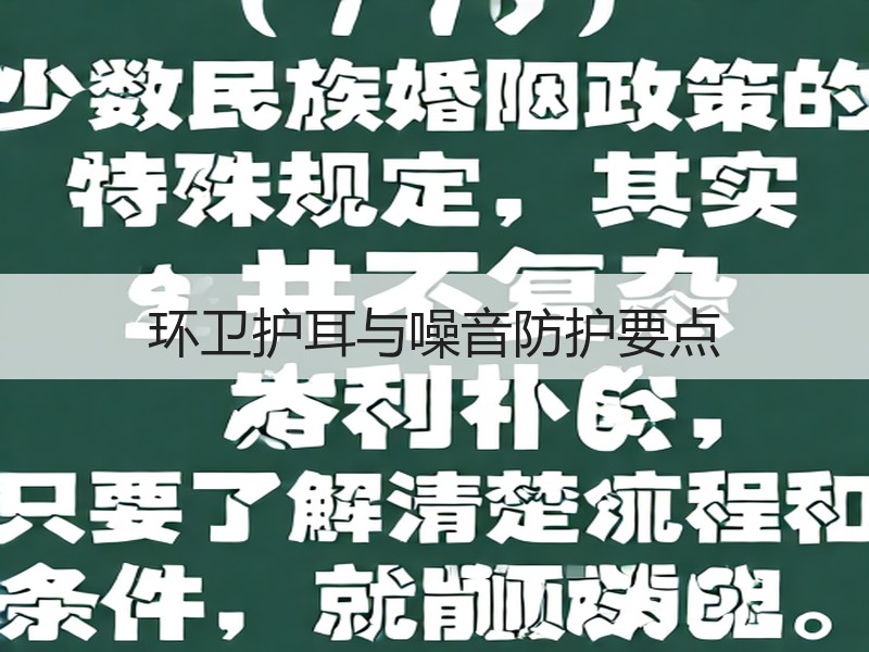 环卫护耳与噪音防护要点