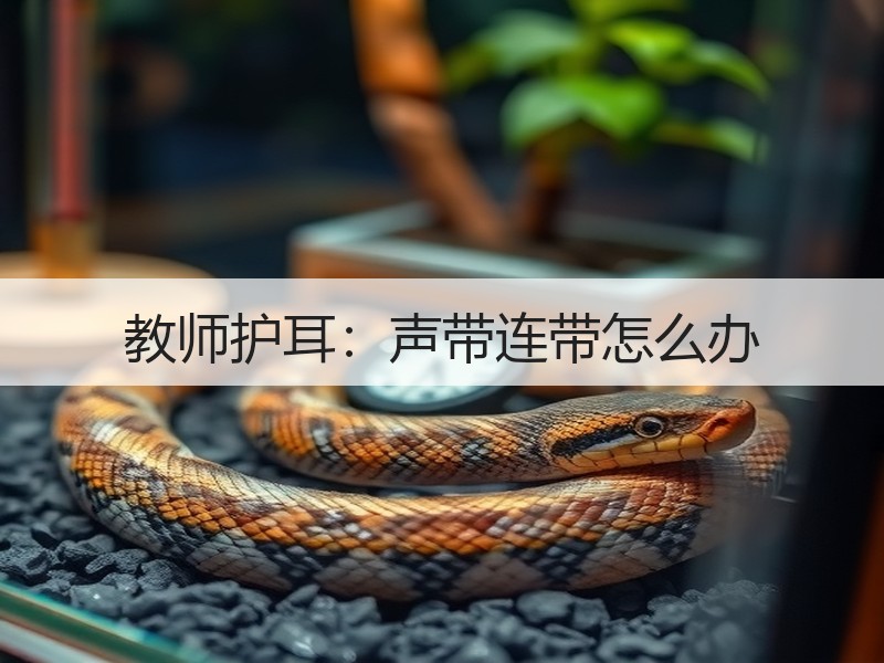 教师护耳：声带连带怎么办