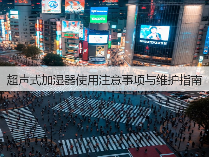 超声式加湿器使用注意事项与维护指南