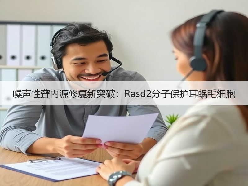 噪声性聋内源修复新突破：Rasd2分子保护耳蜗毛细胞