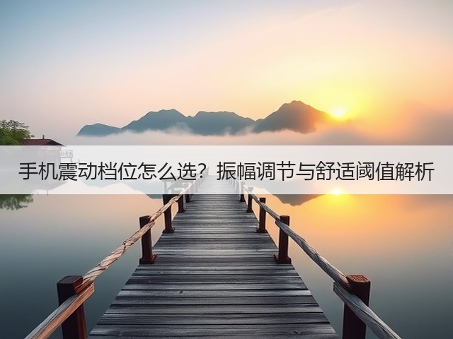 手机震动档位怎么选?振幅调节与舒适阈值解析(图1) 手机震动档位怎么选?振幅调节与舒适阈值解析(图1)