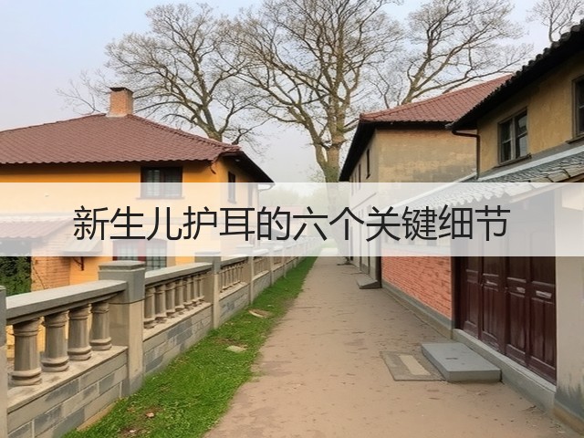 新生儿护耳的六个关键细节(图2) 新生儿护耳的六个关键细节(图2)