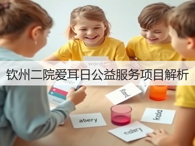 钦州二院爱耳日公益服务项目解析(图1) 钦州二院爱耳日公益服务项目解析(图1)