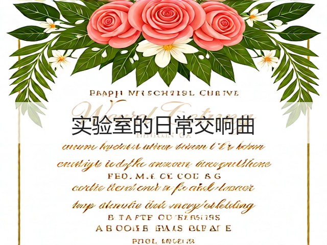 实验室的日常交响曲(图1)