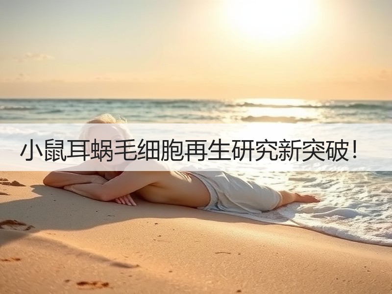 小鼠耳蜗毛细胞再生研究新突破！