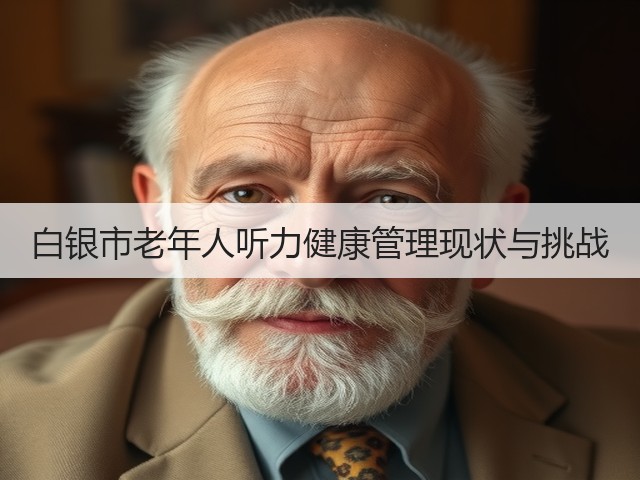 白银市老年人听力健康管理现状与挑战(图1)