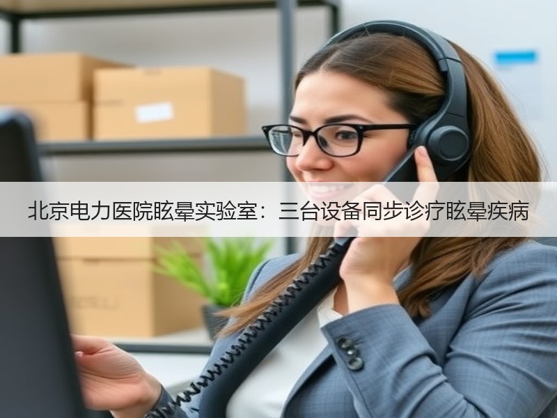 北京电力医院眩晕实验室：三台设备同步诊疗眩晕疾病
