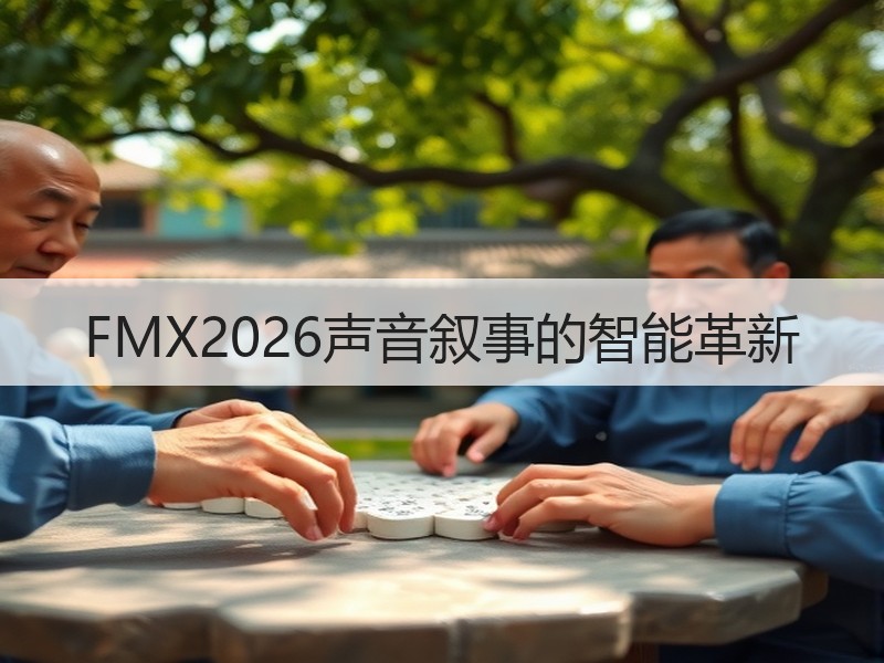 FMX2026声音叙事的智能革新
