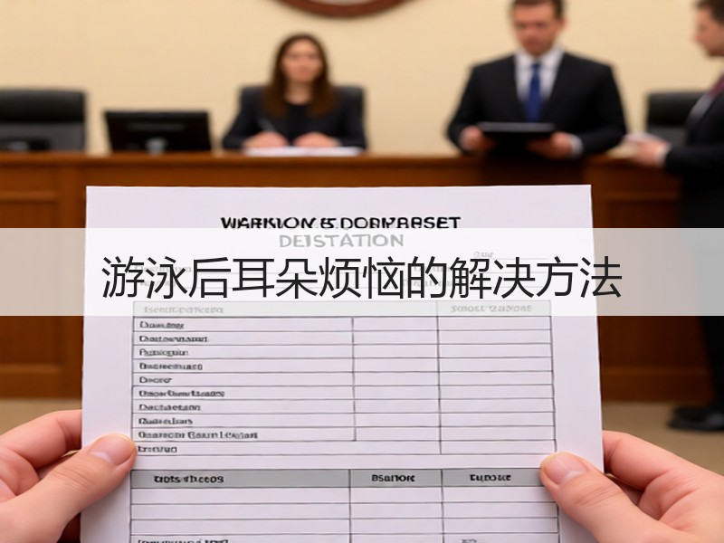 游泳后耳朵烦恼的解决方法