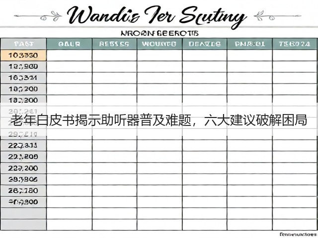 老年白皮书揭示助听器普及难题,六大建议破解困局(图1) 老年白皮书揭示助听器普及难题,六大建议破解困局(图1)