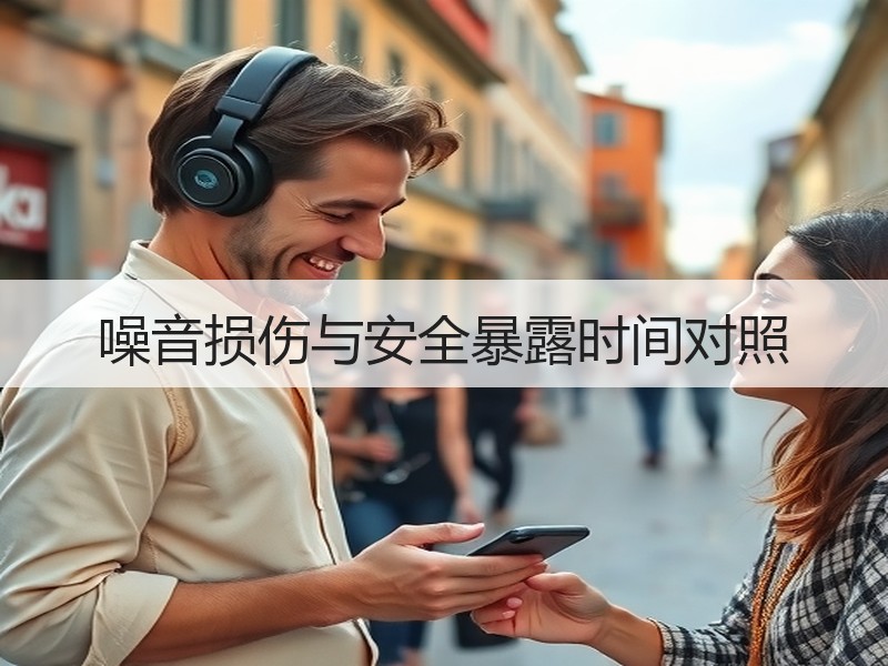 噪音损伤与安全暴露时间对照