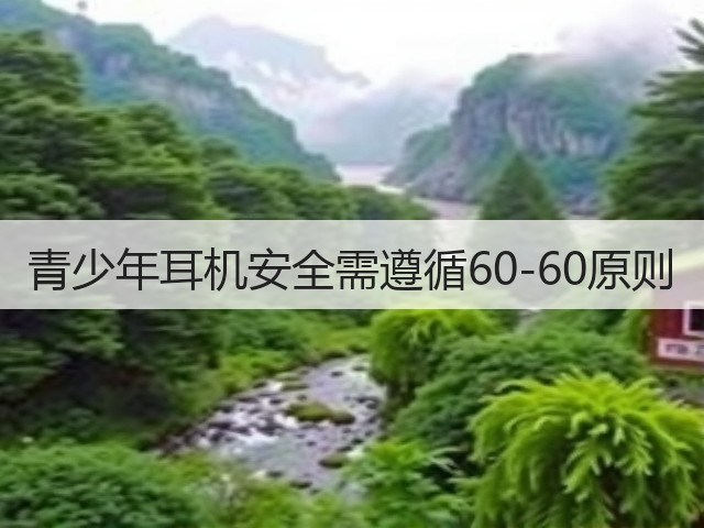 青少年耳机安全需遵循60-60原则(图3)
