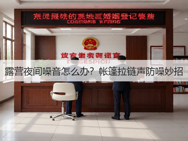 露营夜间噪音怎么办？帐篷拉链声防噪妙招(图1)
