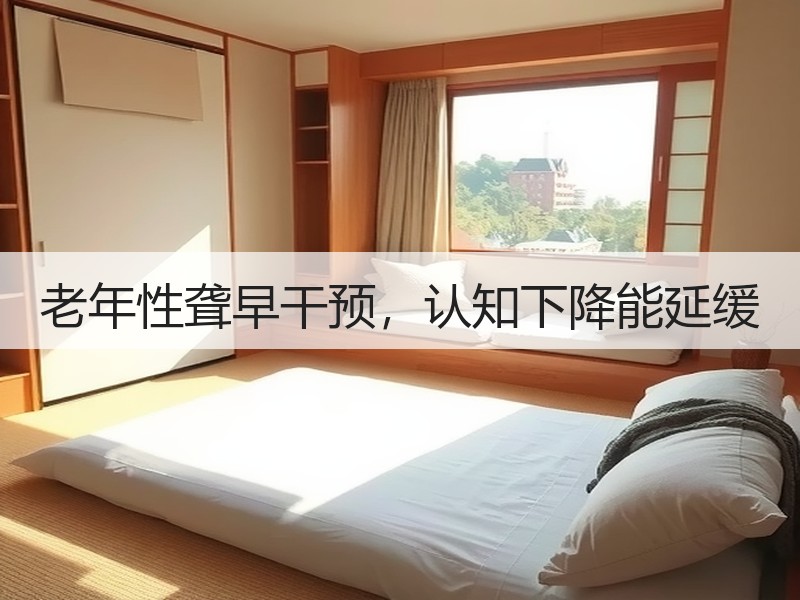 老年性聋早干预，认知下降能延缓
