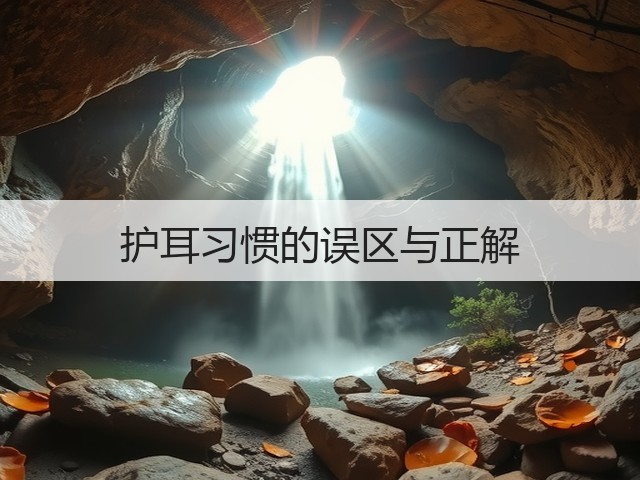 护耳习惯的误区与正解(图2) 护耳习惯的误区与正解(图2)