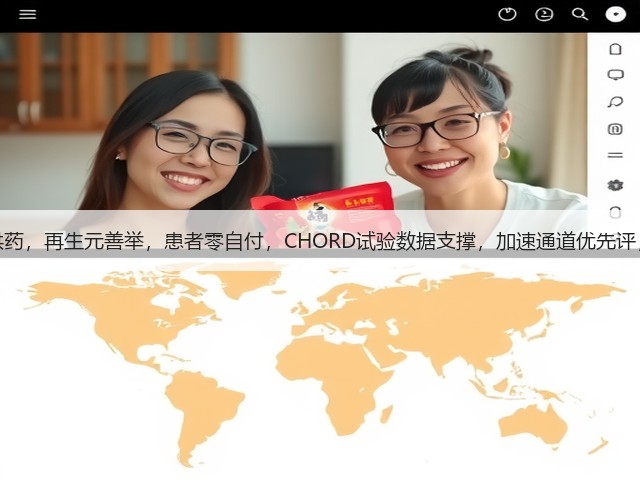 美国免费供药，再生元善举，患者零自付，CHORD试验数据支撑，加速通道优先评，全球首个(图1)