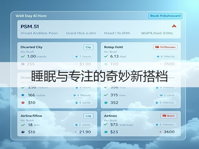 睡眠与专注的奇妙新搭档(图1) 睡眠与专注的奇妙新搭档(图1)
