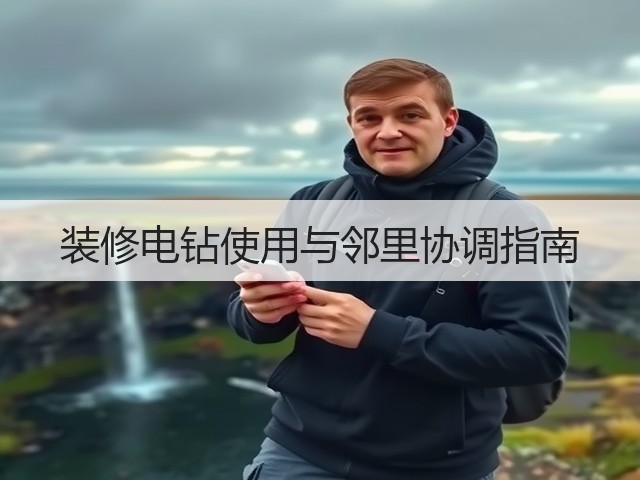 装修电钻使用与邻里协调指南(图1) 装修电钻使用与邻里协调指南(图1)