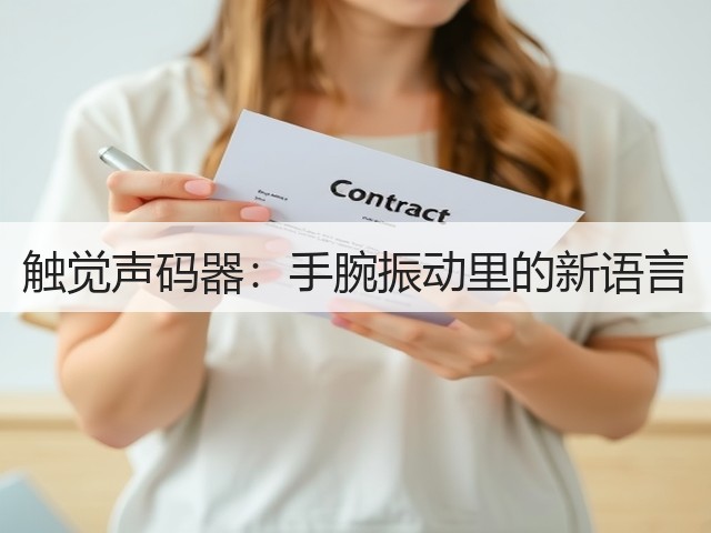 触觉声码器：手腕振动里的新语言(图3)