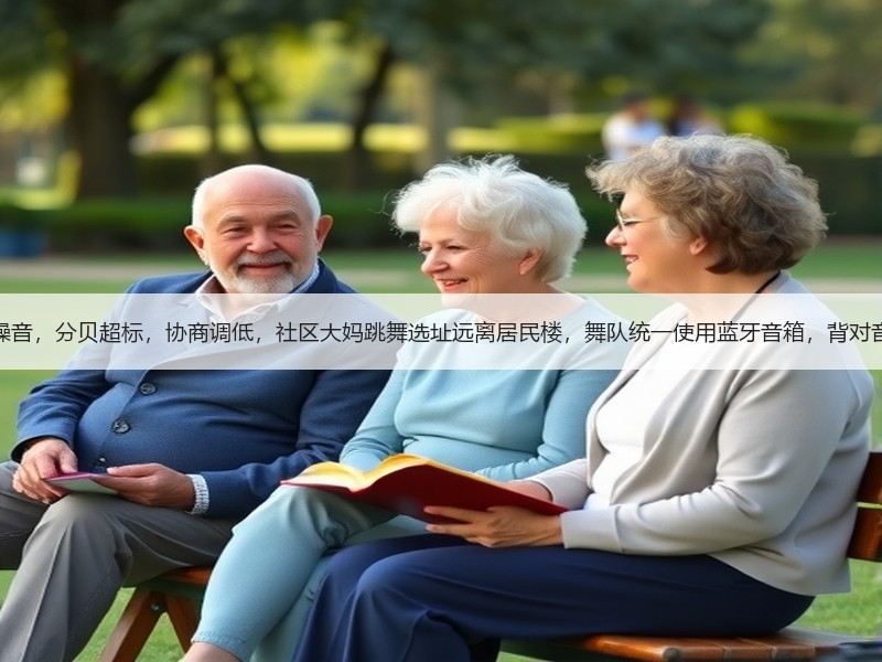 广场舞噪音，分贝超标，协商调低，社区大妈