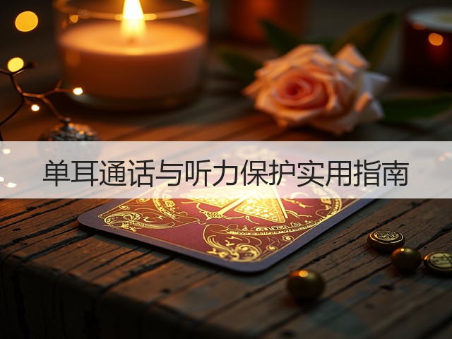 单耳通话与听力保护实用指南(图3)