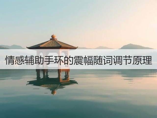 情感辅助手环的震幅随词调节原理(图3) 情感辅助手环的震幅随词调节原理(图3)