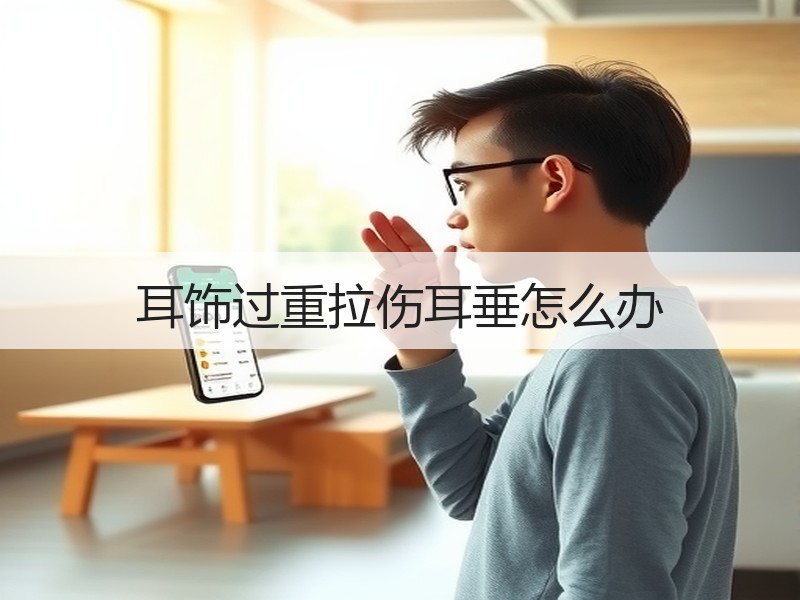 耳饰过重拉伤耳垂怎么办