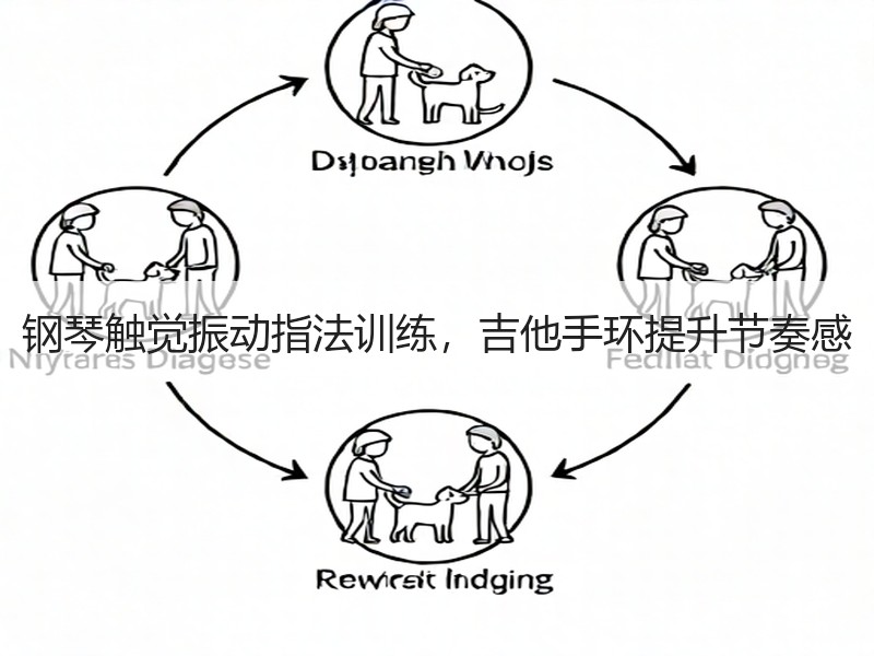 钢琴触觉振动指法训练，吉他手环提升节奏感