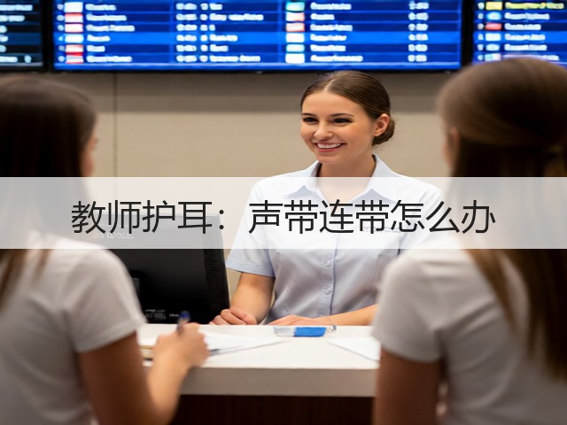 教师护耳:声带连带怎么办(图1) 教师护耳:声带连带怎么办(图1)