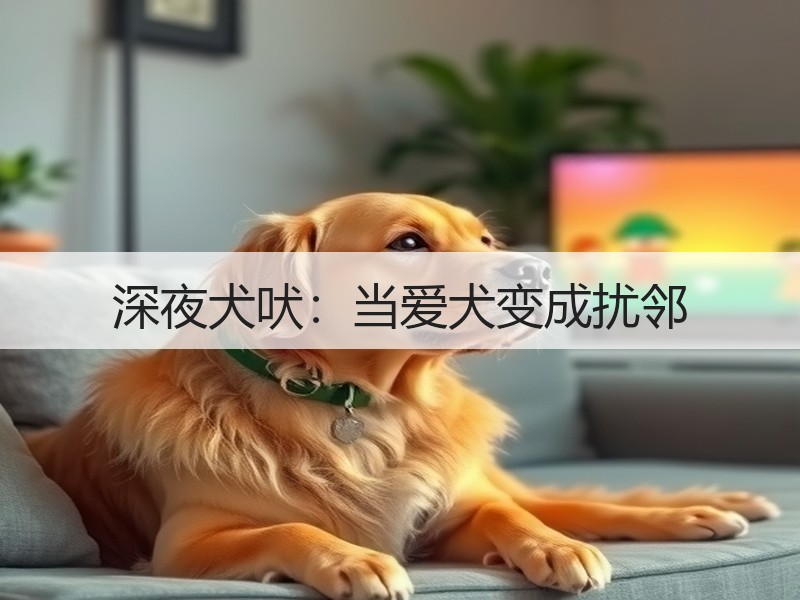 深夜犬吠：当爱犬变成扰邻
