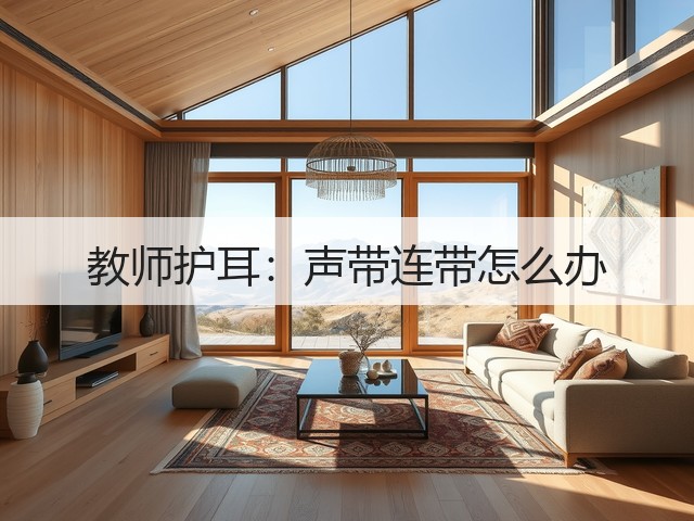 教师护耳:声带连带怎么办(图2) 教师护耳:声带连带怎么办(图2)