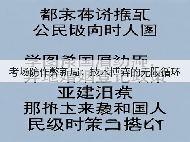 考场防作弊新局:技术博弈的无限循环(图1) 考场防作弊新局:技术博弈的无限循环(图1)
