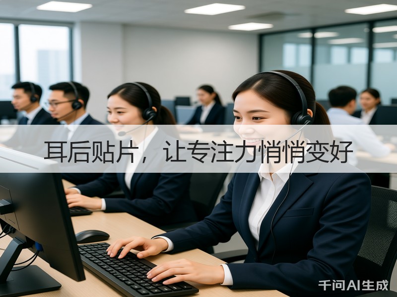 耳后贴片，让专注力悄悄变好