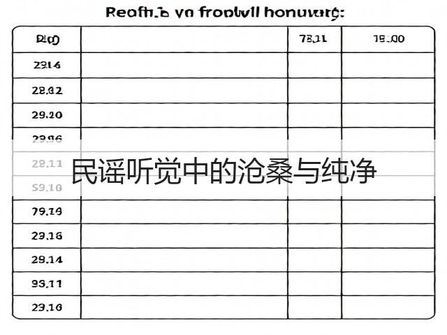 民谣听觉中的沧桑与纯净(图1) 民谣听觉中的沧桑与纯净(图1)
