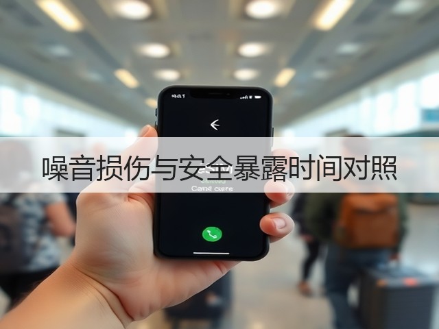 噪音损伤与安全暴露时间对照(图3)