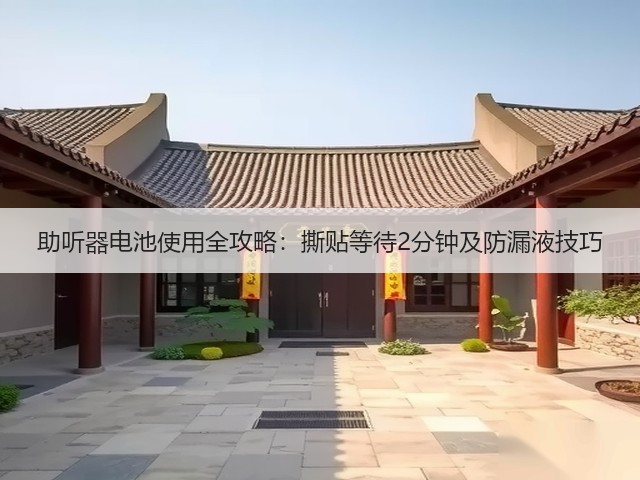 助听器电池使用全攻略：撕贴等待2分钟及防漏液技巧(图1)