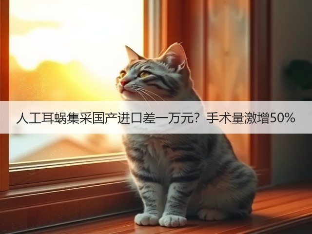 人工耳蜗集采国产进口差一万元?手术量激增50%(图2) 人工耳蜗集采国产进口差一万元?手术量激增50%(图2)